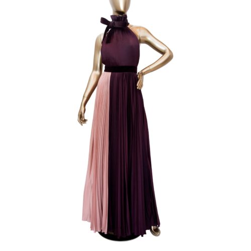 Roksanda Silk Accordion Pleated Evening Dress