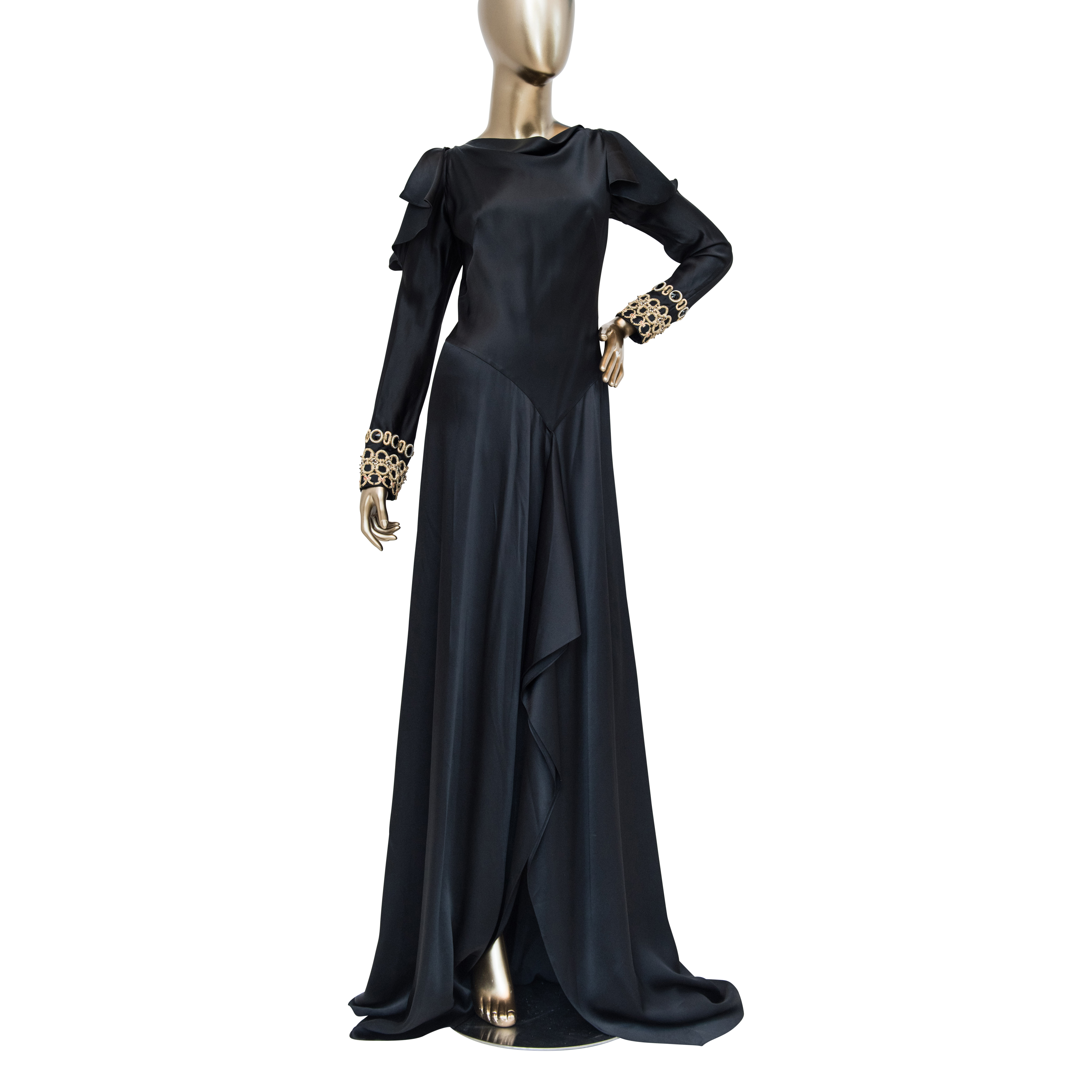 Temperley Embellished Silk Evening Dress - Janet Mandell