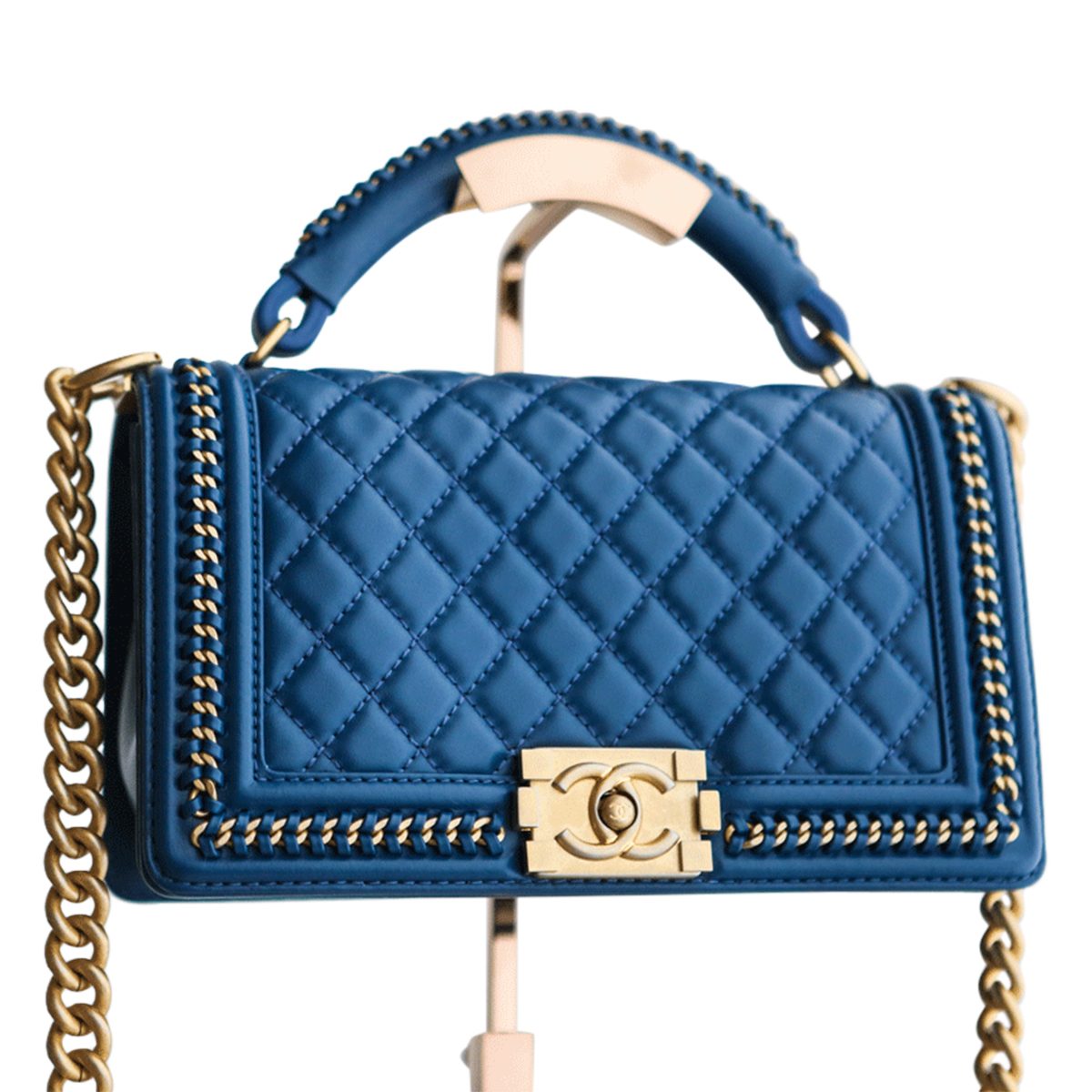 Chanel Boy Bag with Handle - Janet Mandell