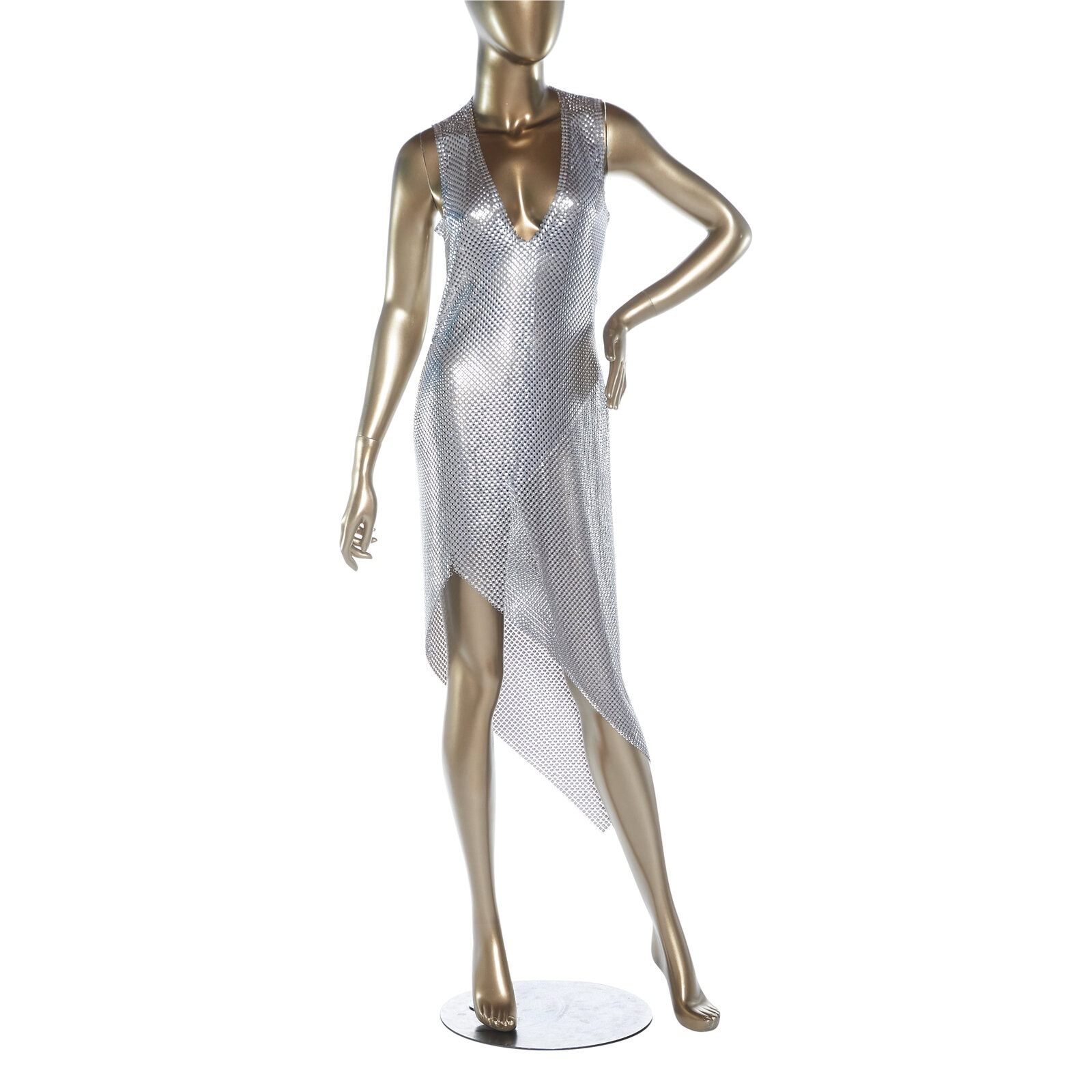 Paco Rabanne Asymmetrical Chain Dress - Janet Mandell