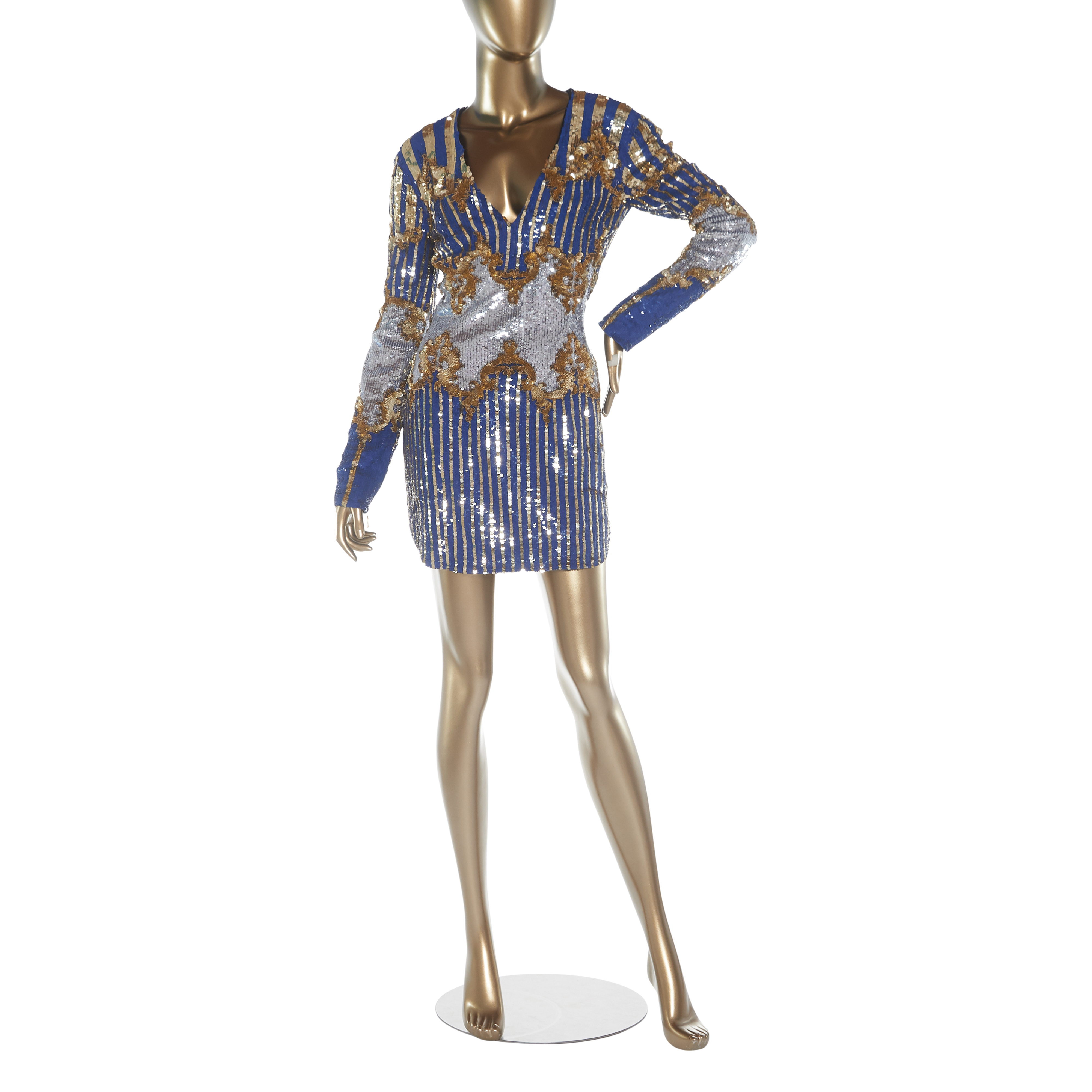 kompromis slidbane bredde Balmain Embellished Mini Dress - Janet Mandell