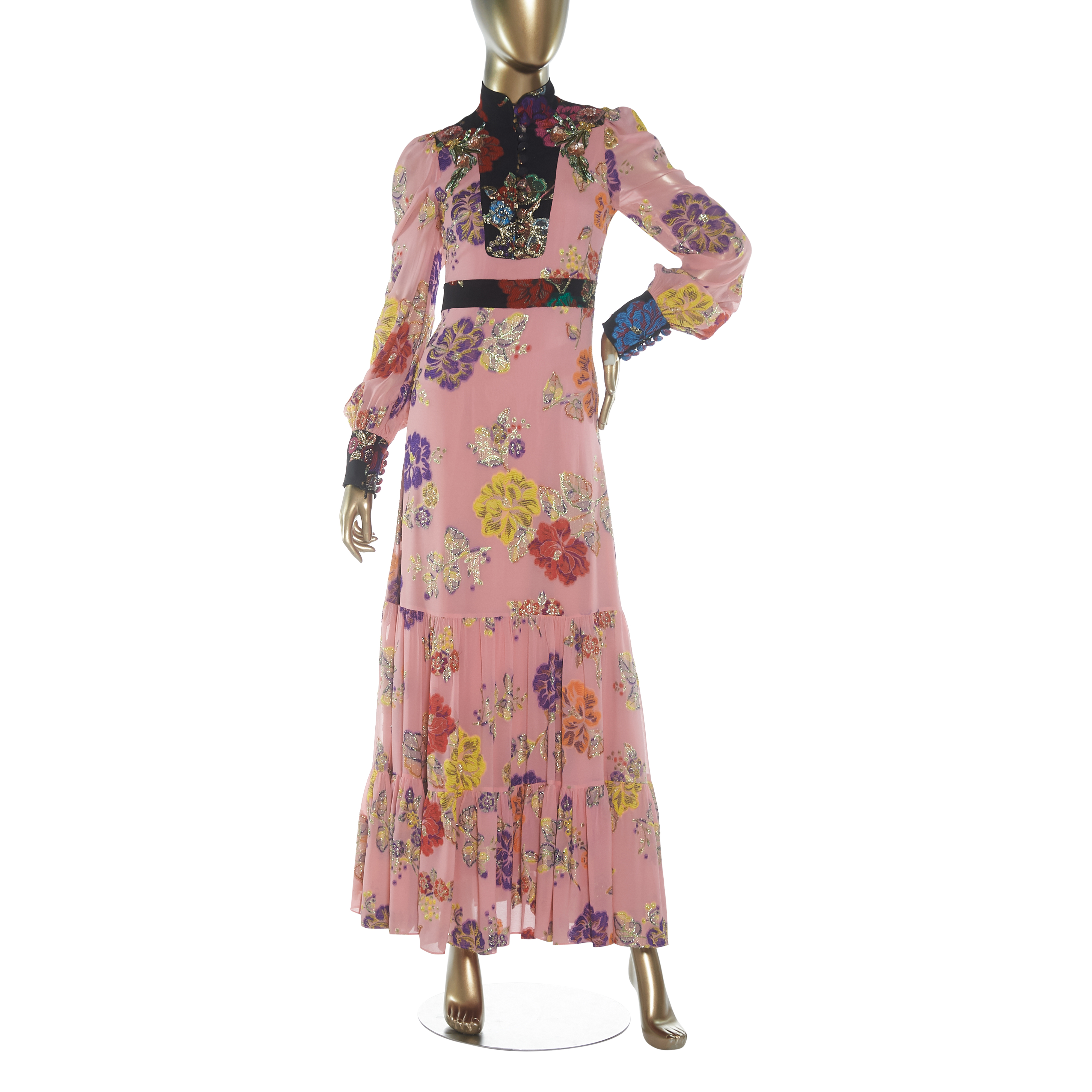 Gucci Floral Evening Dress - Janet Mandell