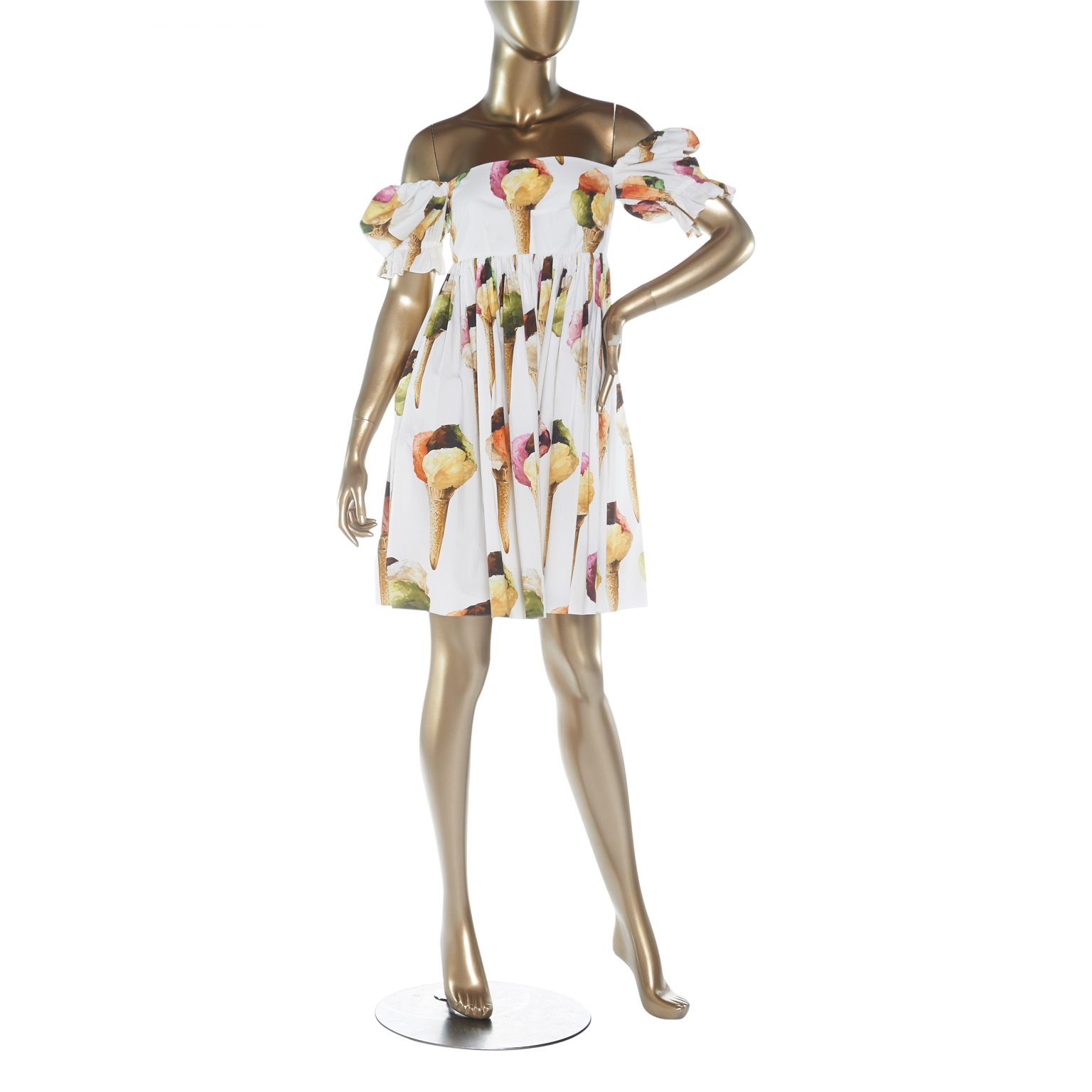 Dolce & Gabbana Ice Cream Print Dress - Janet Mandell