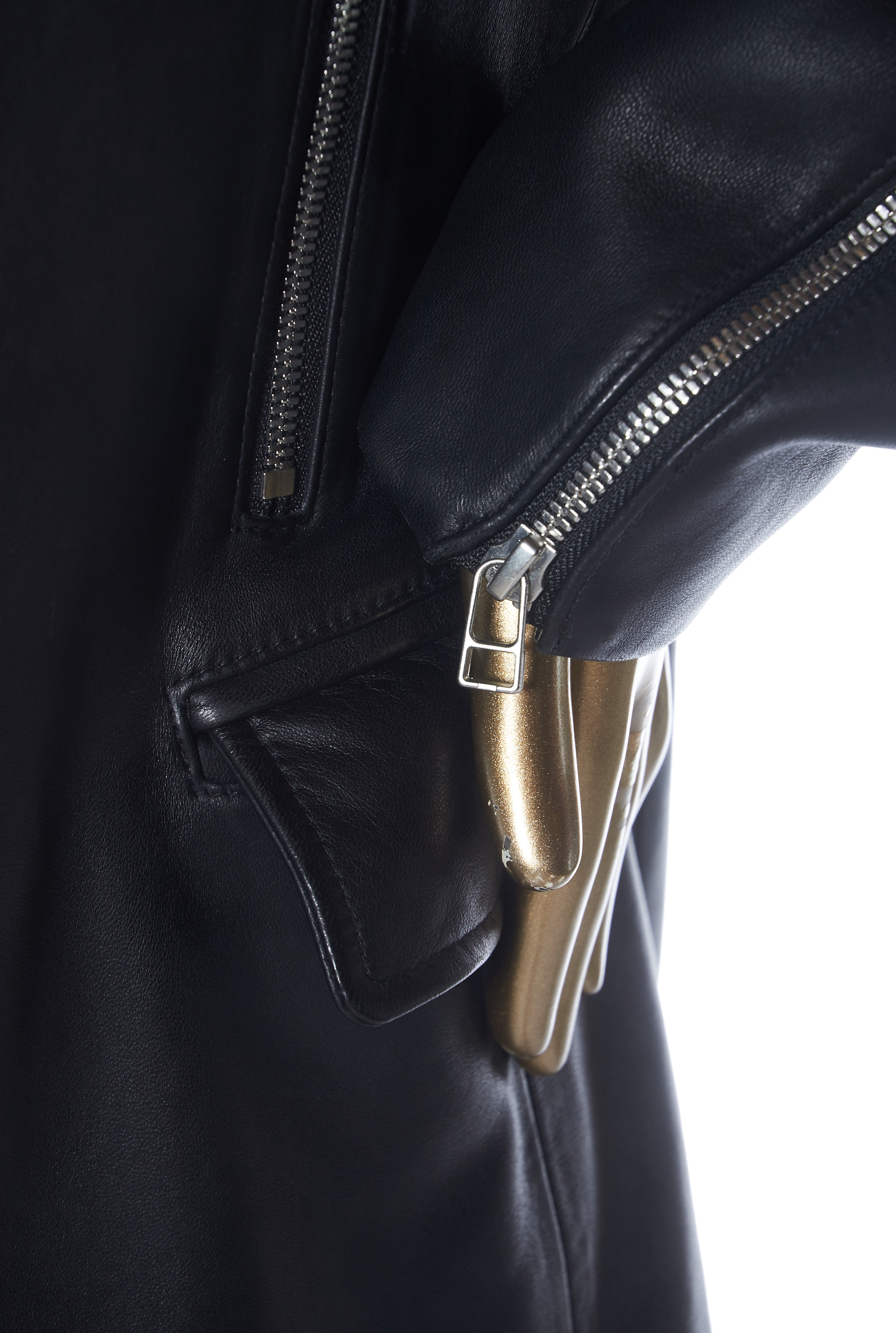 Thomas Wylde Leather Zip-Up Jacket - Janet Mandell