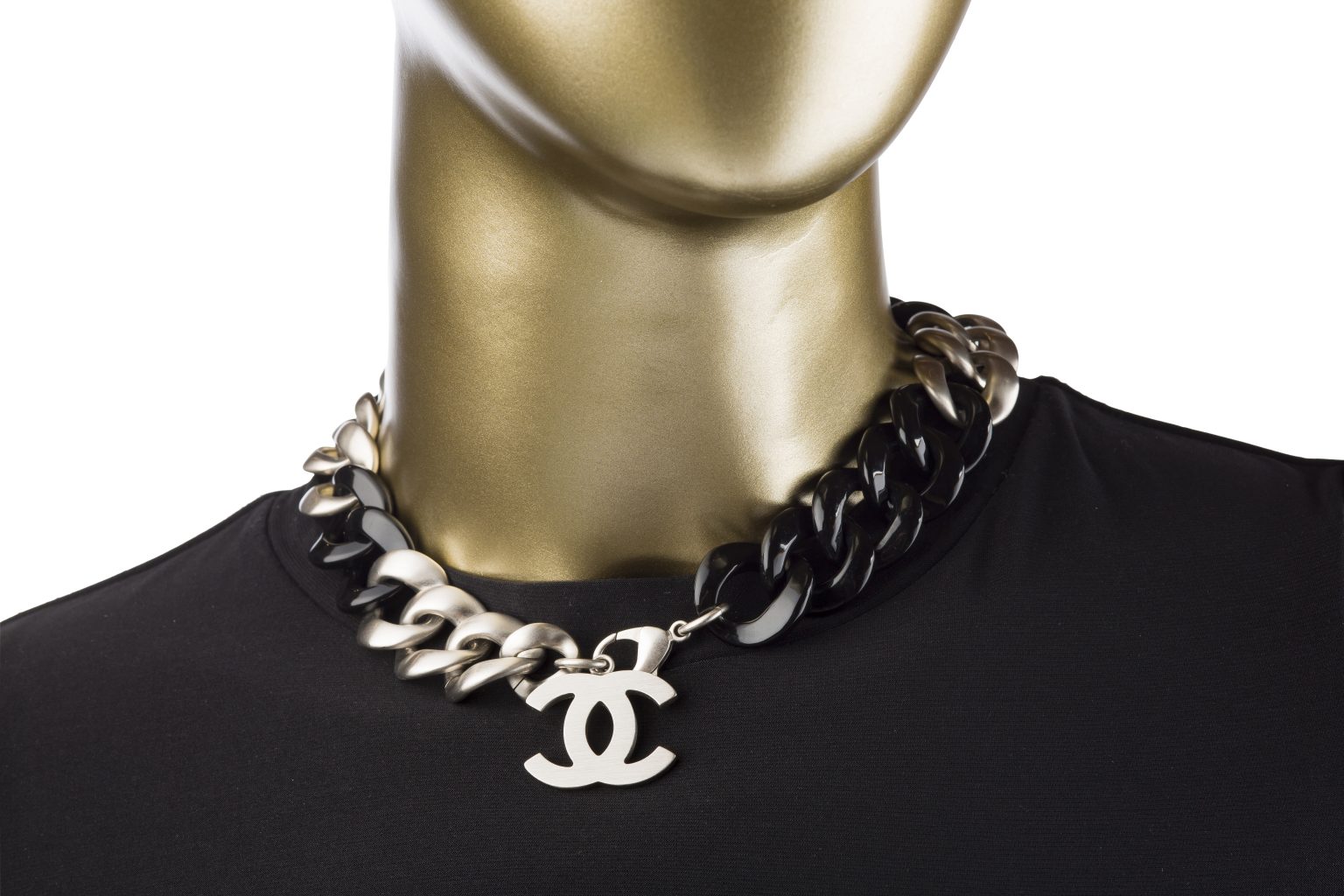 Chanel CC Lock Pendant Necklace - Janet Mandell