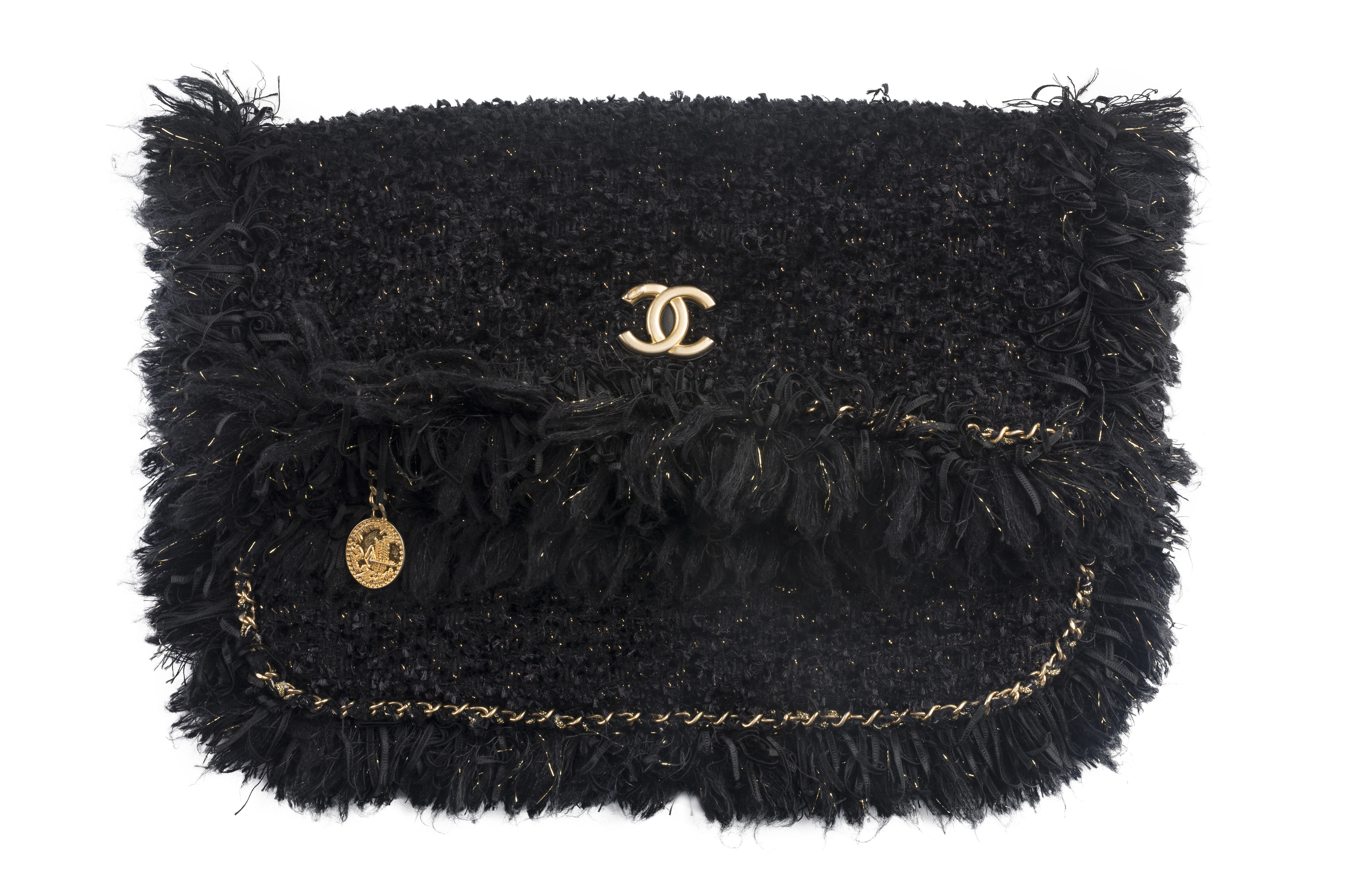 Chanel Tweed Clutch - Janet Mandell
