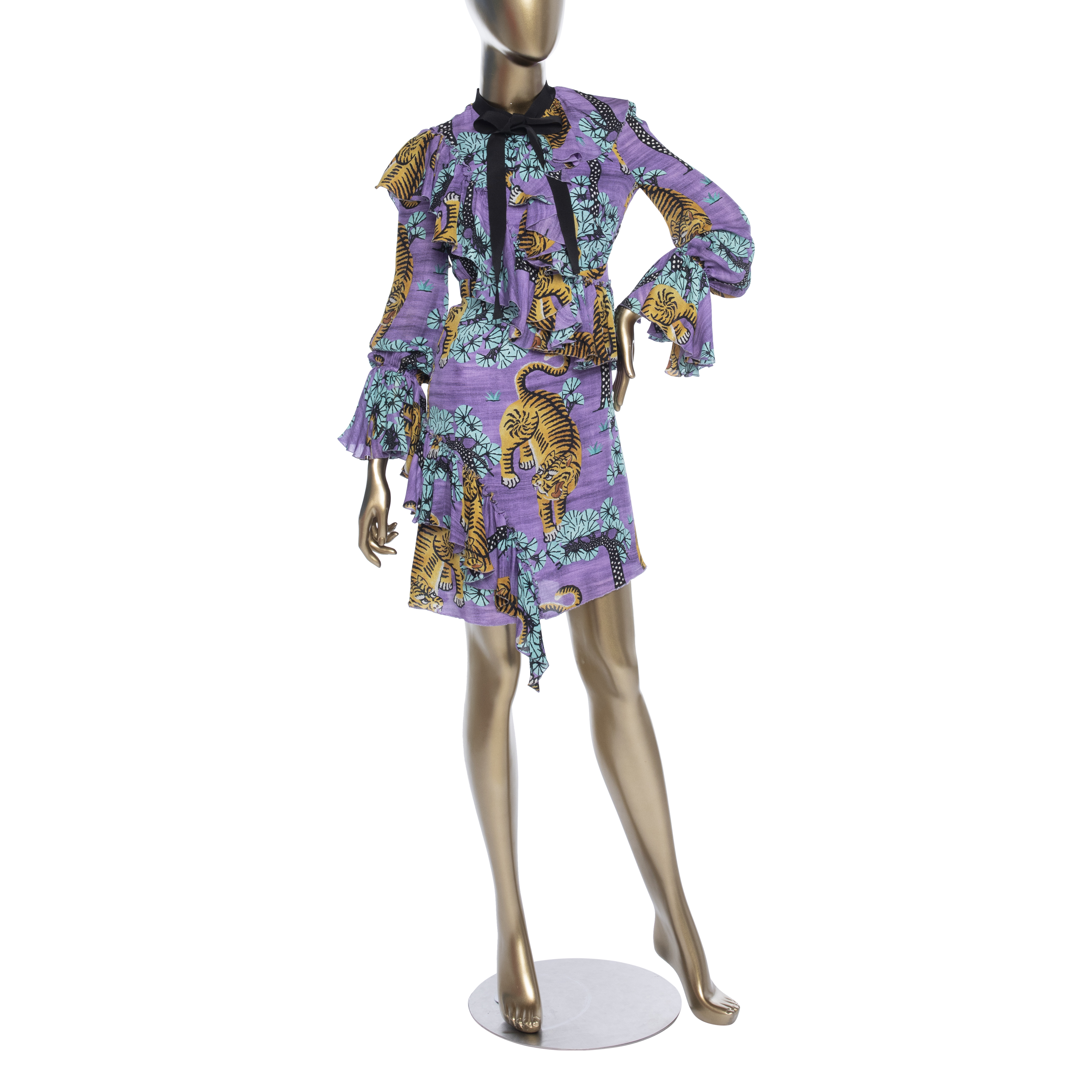 Gucci Bengal Tiger Print Dress - Janet Mandell