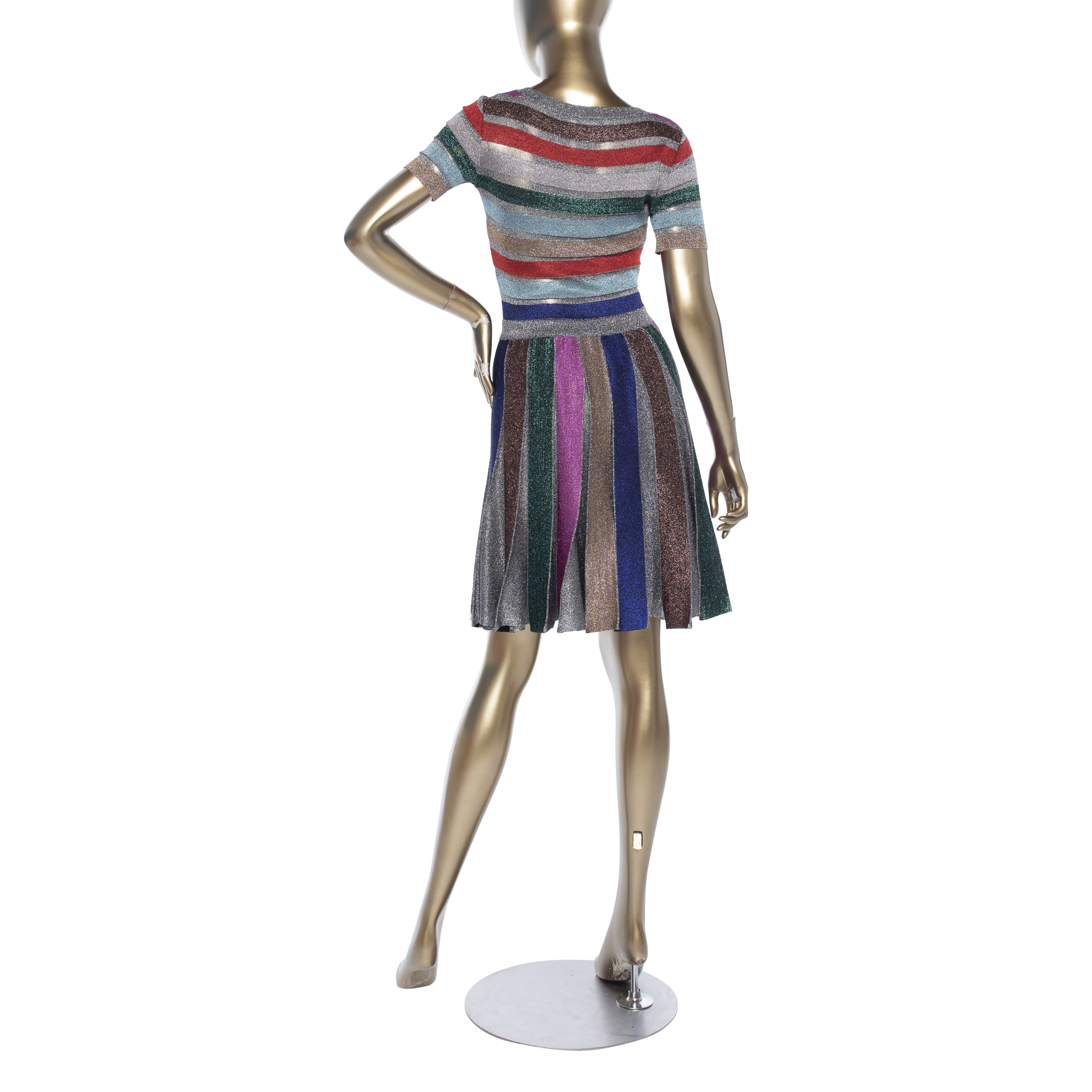 Missoni Metallic Striped Dress - Janet Mandell