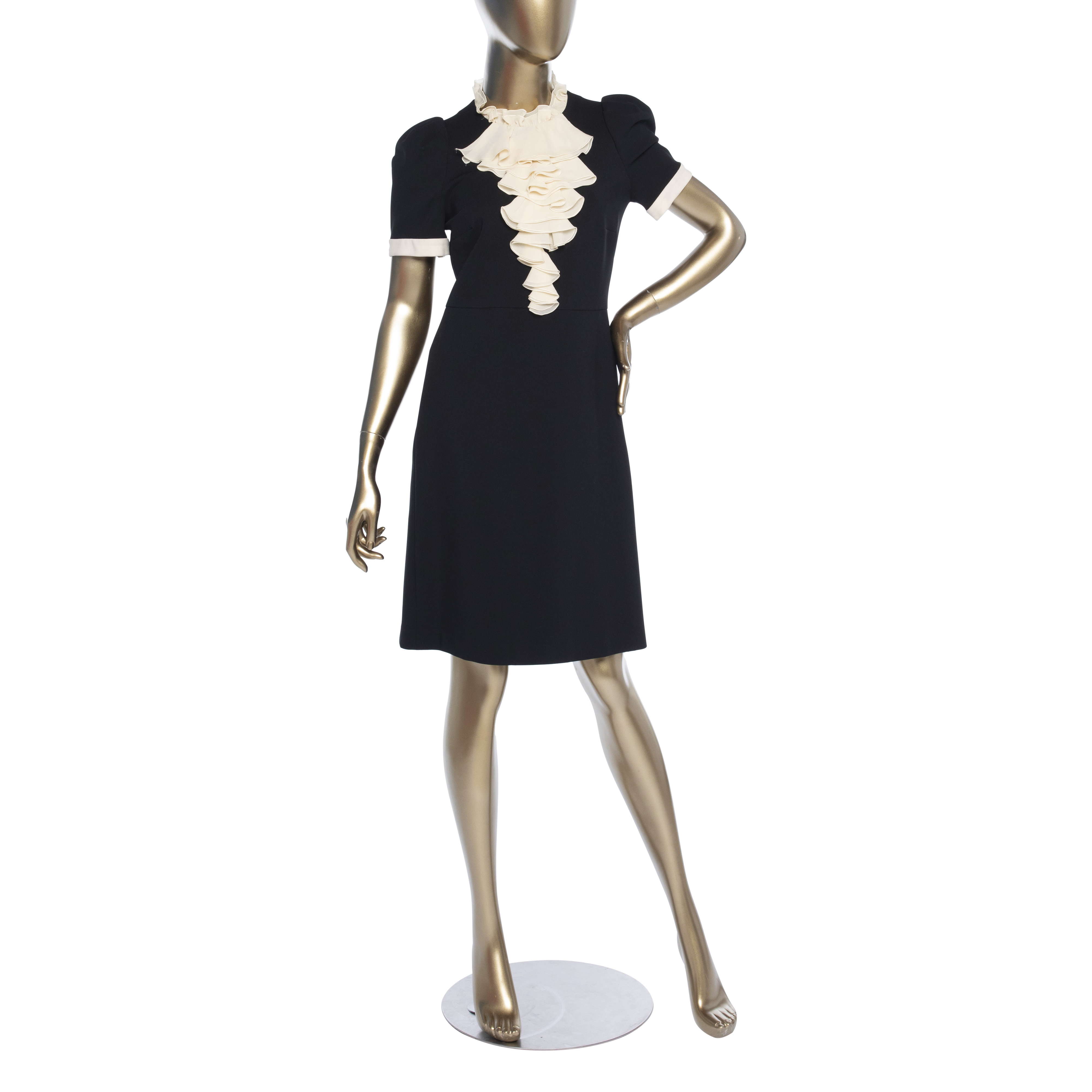 Gucci Ruffle Mini Dress - Janet Mandell