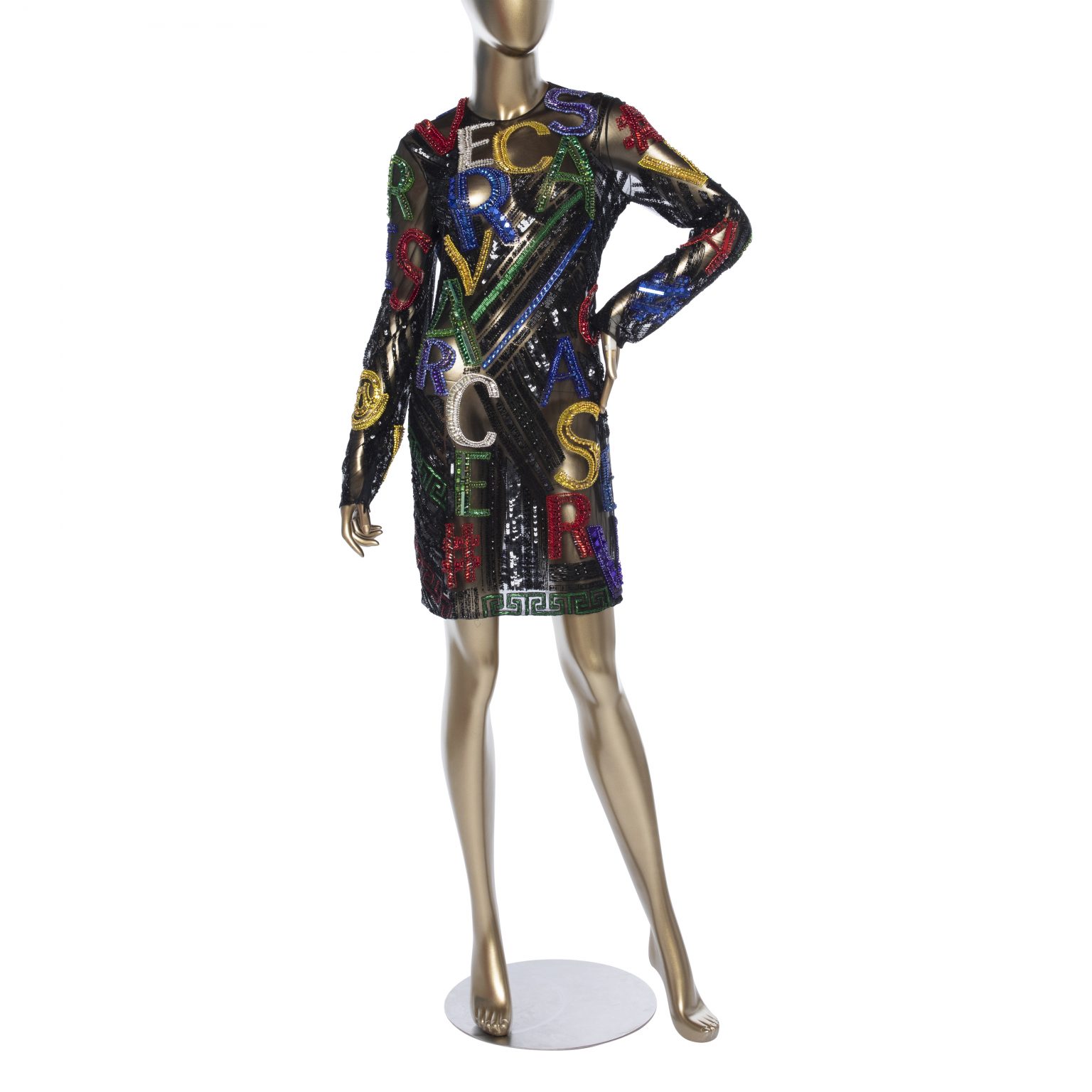 VERSACE Strapless BLONDE Printed Dress - Janet Mandell