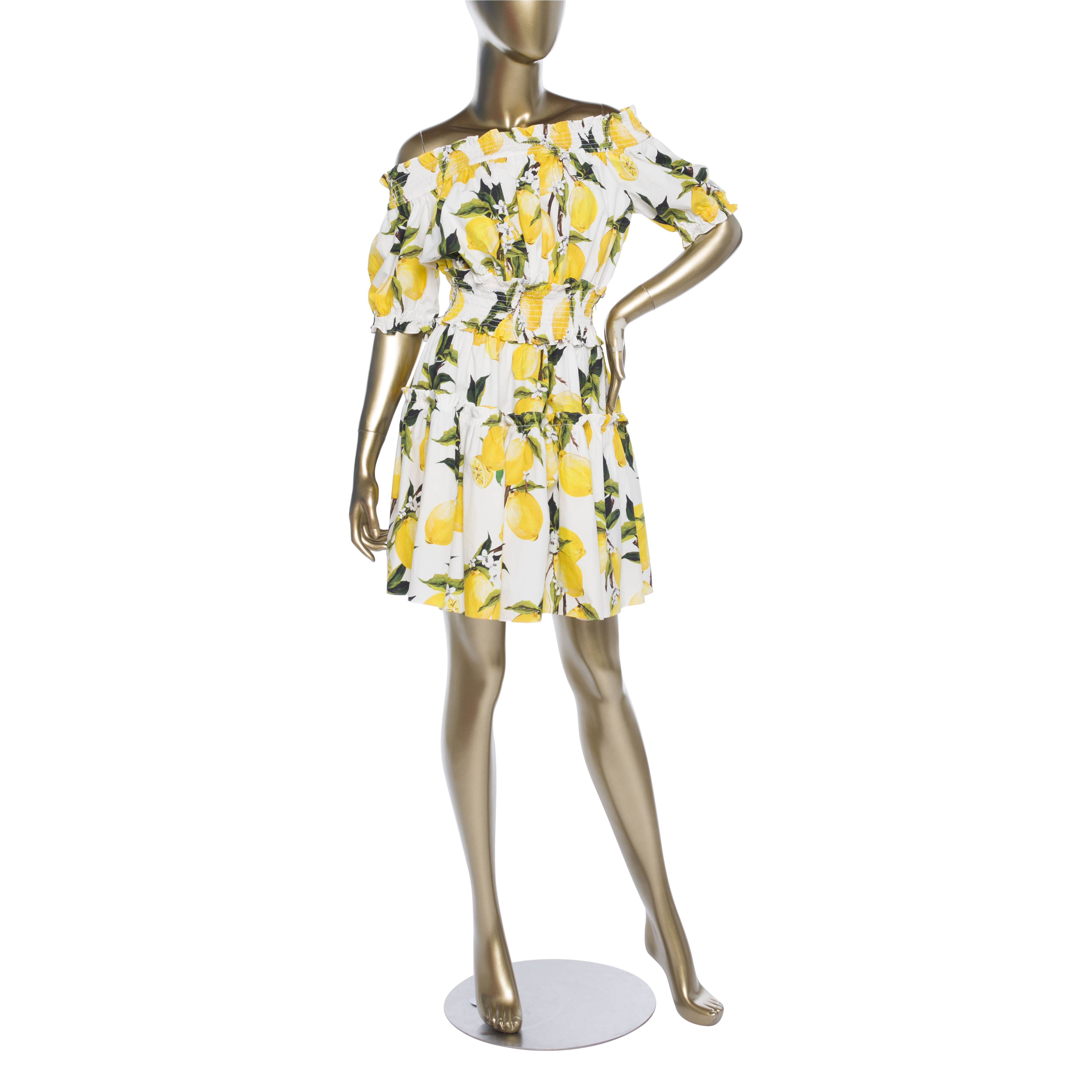 Dolce ☀ Gabbana Lemon Print Dress ...