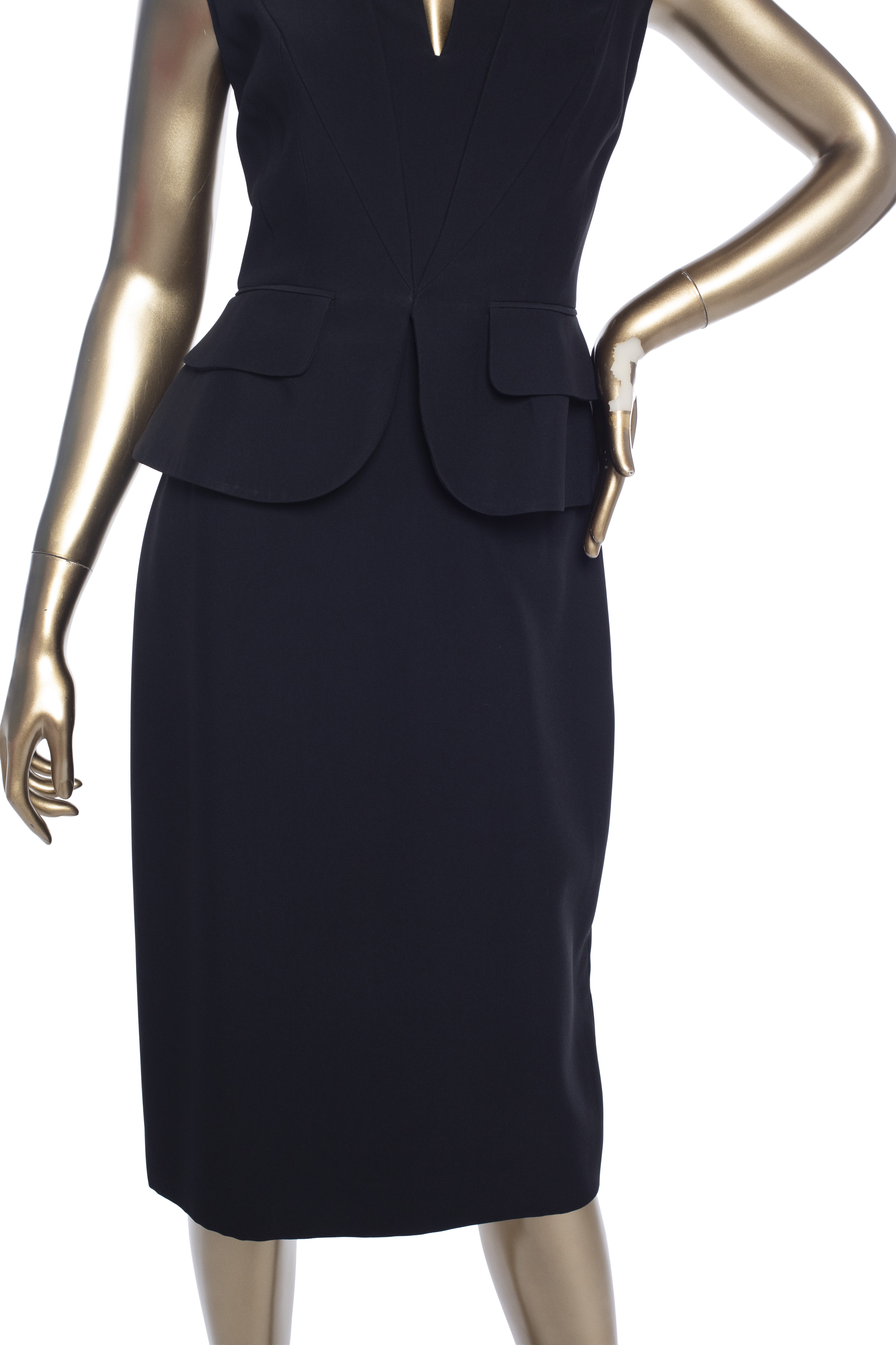 alexander mcqueen peplum dress