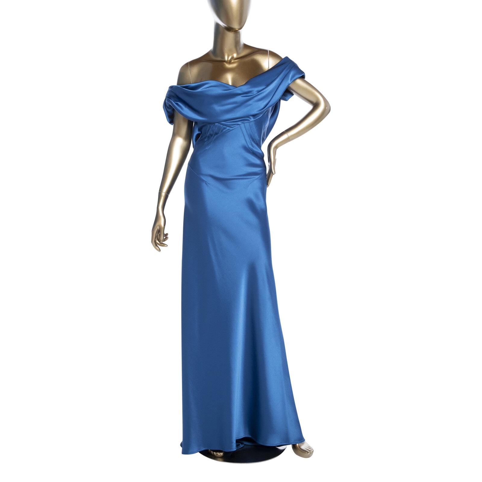 Balenciaga Satin Evening Dress