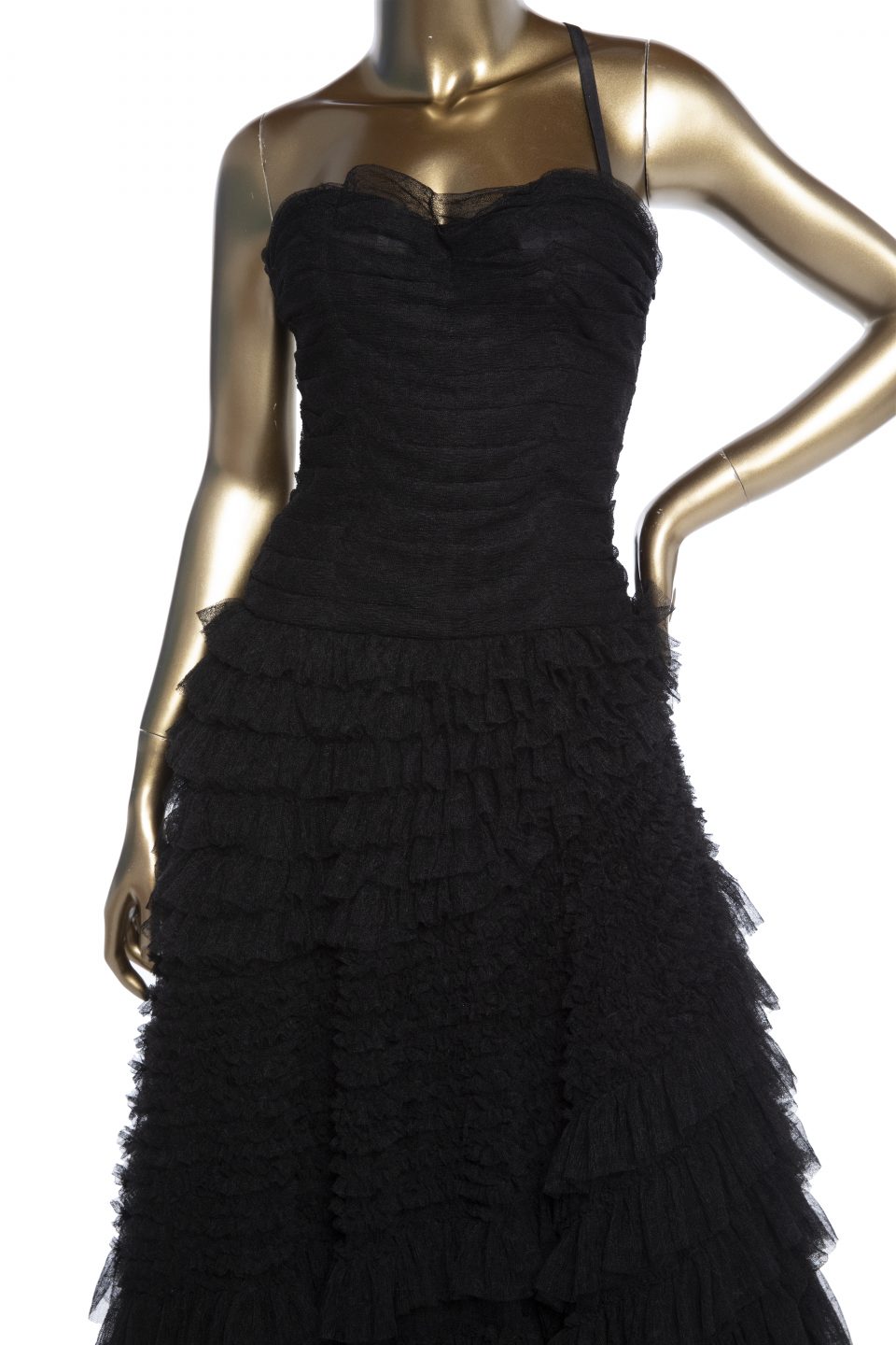 Christian Dior Ruffled Tulle Dress - Janet Mandell