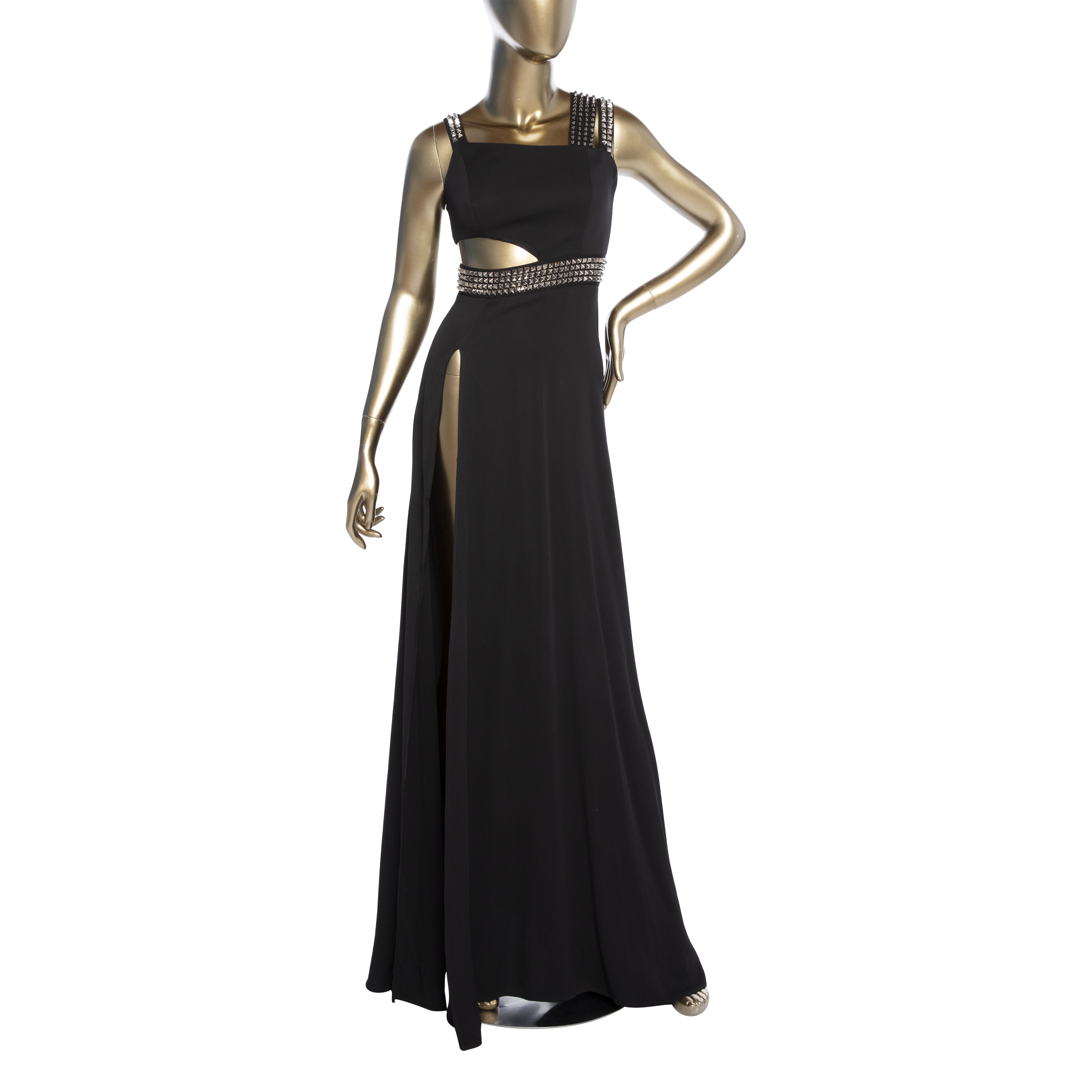 Philipp Plein Embellished One Shoulder Gown - Janet Mandell