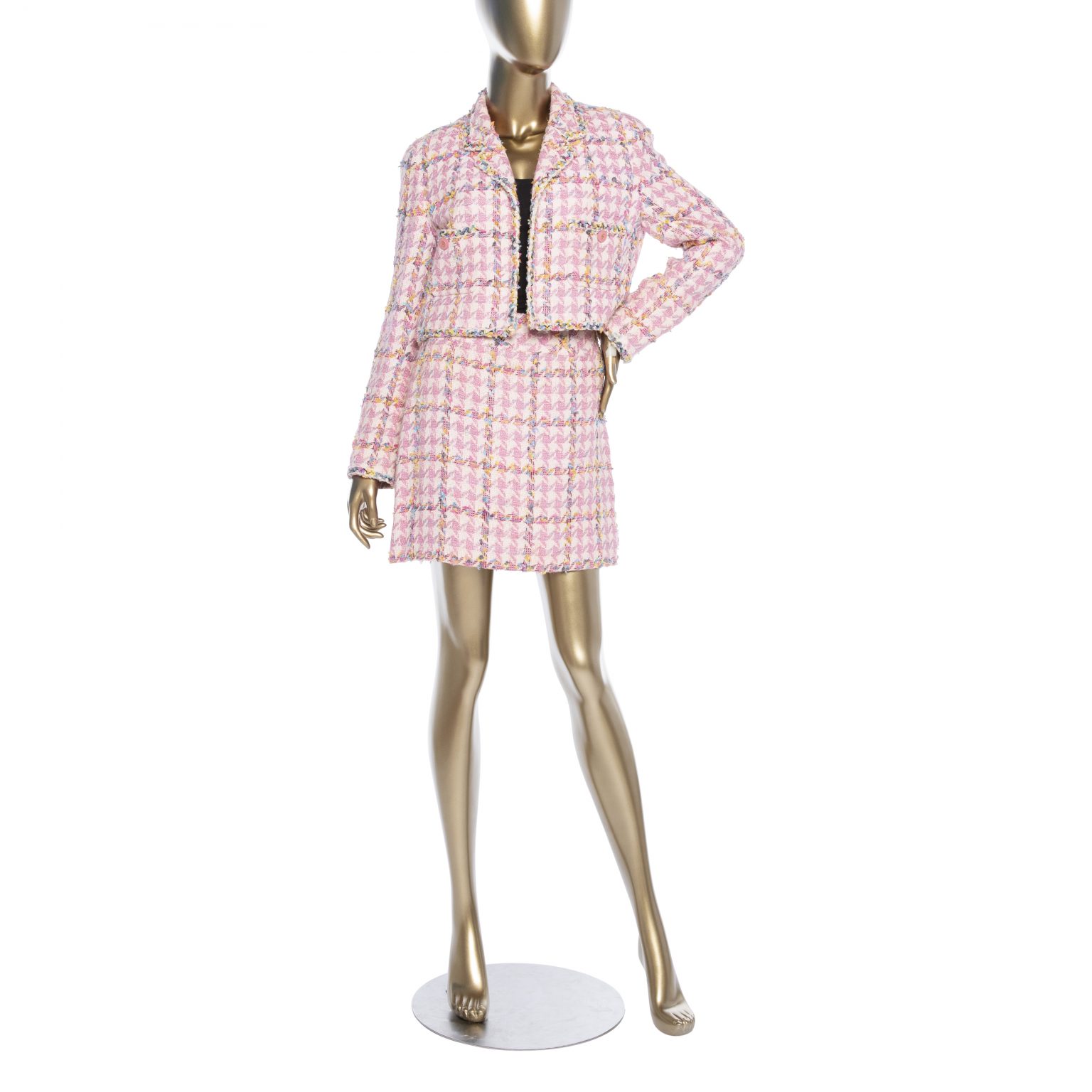 vold væske sortere Vintage Chanel Tweed Skirt Set - Janet Mandell