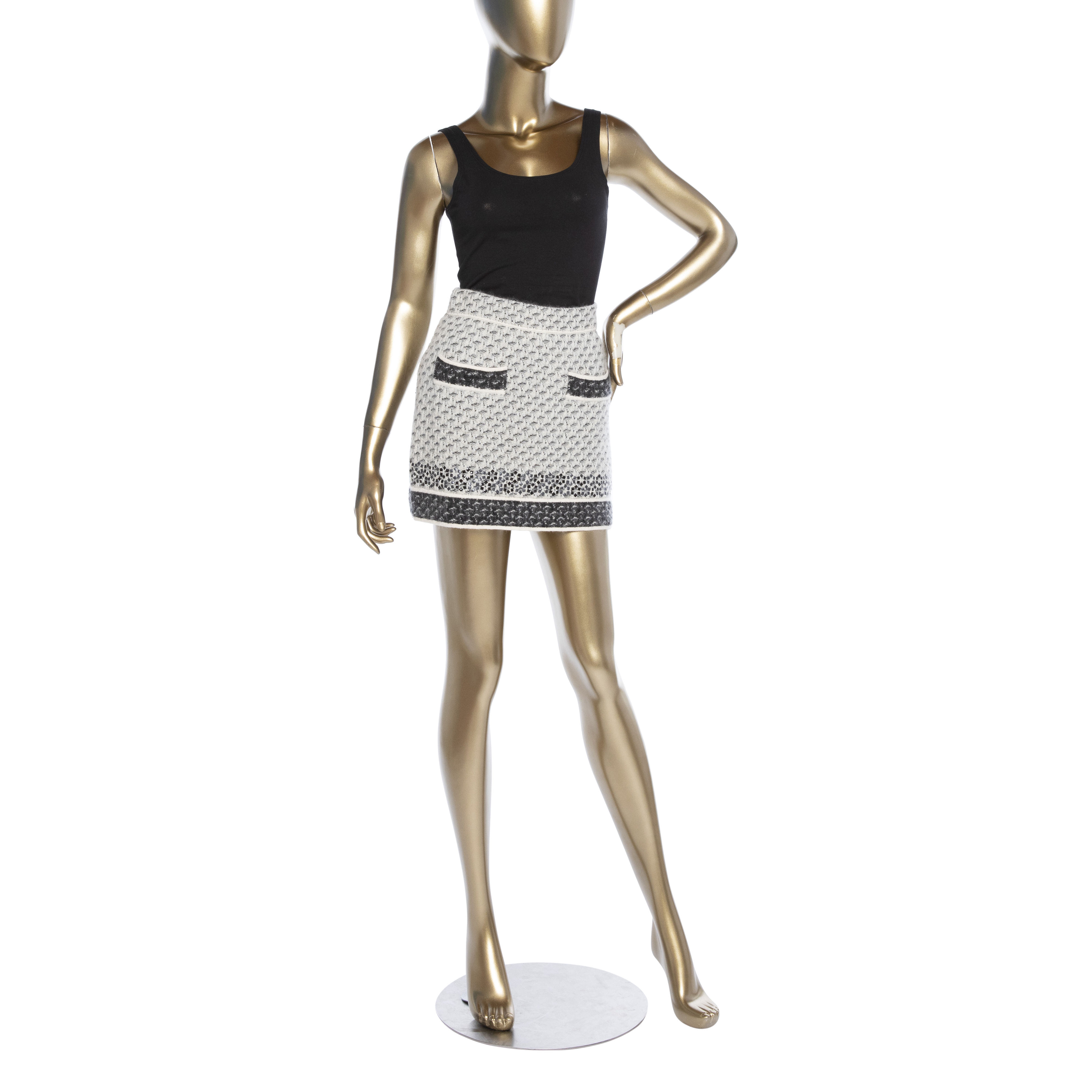 Chanel Cashmere Mini Skirt - Janet Mandell
