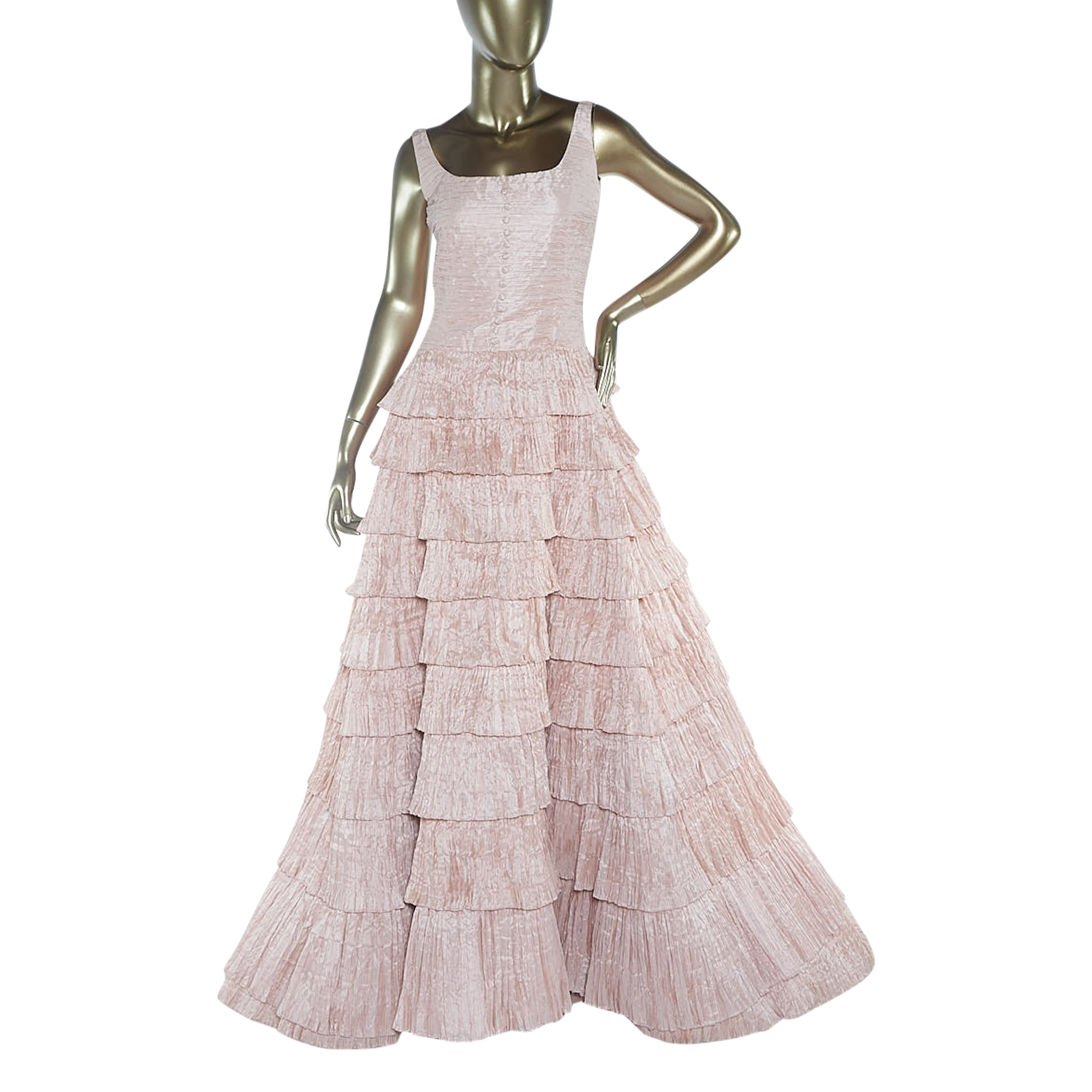 Oscar de la Renta Pink Gown - Janet Mandell
