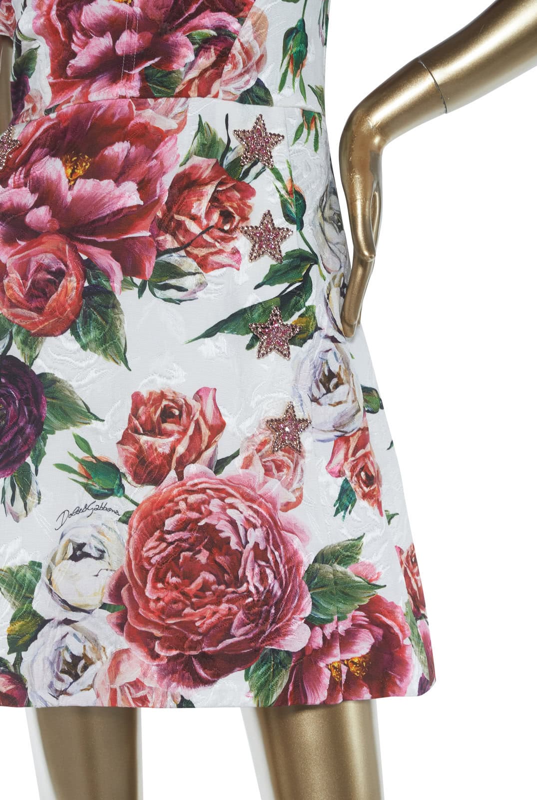 Dolce & Gabbana Peony Print Dress - Janet Mandell