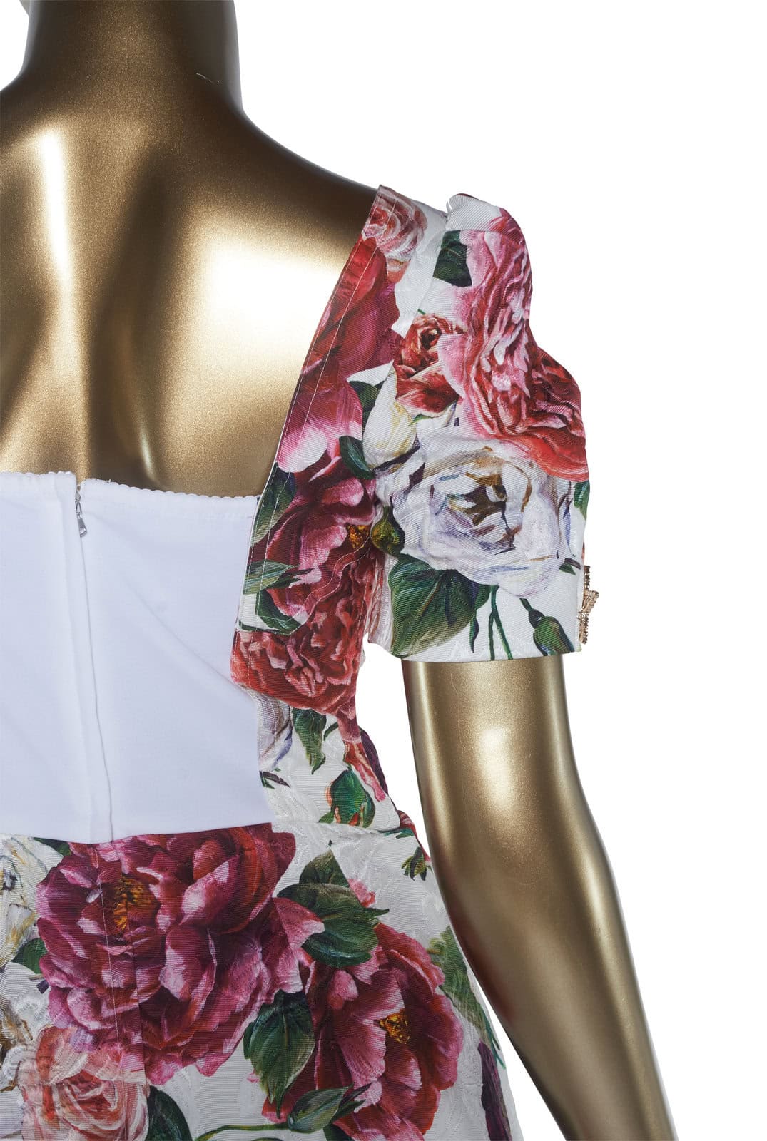 Dolce & Gabbana Peony Print Dress - Janet Mandell