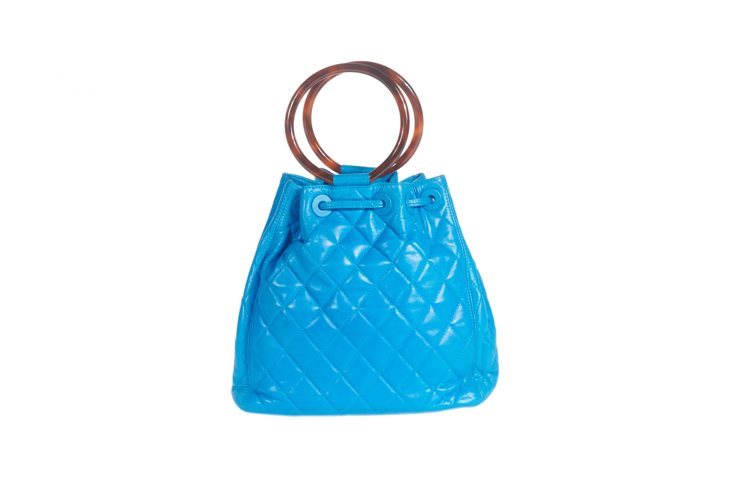 Chanel Tortoise Ring Handle Bag - Janet Mandell