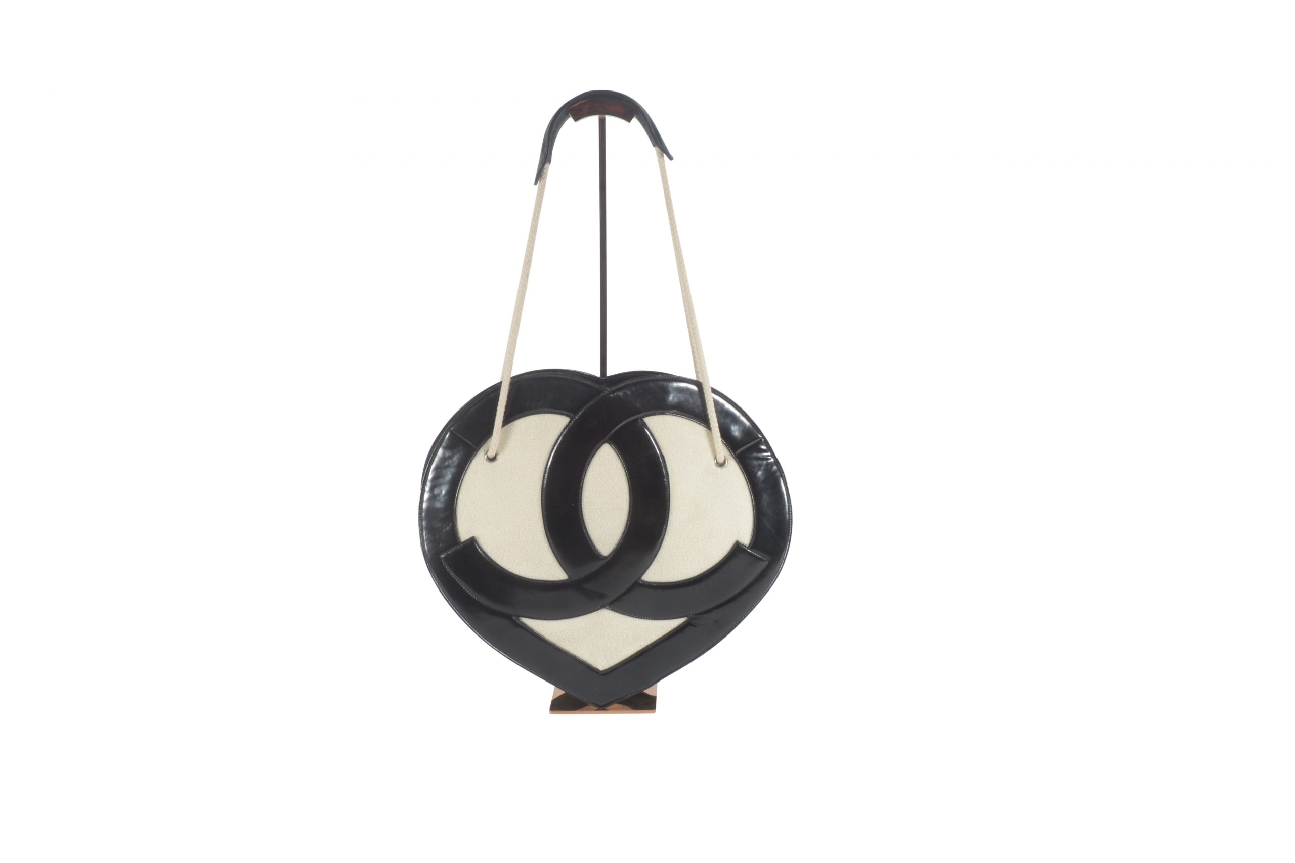 Chanel Heart Shaped Patent Leather Bag - Janet Mandell