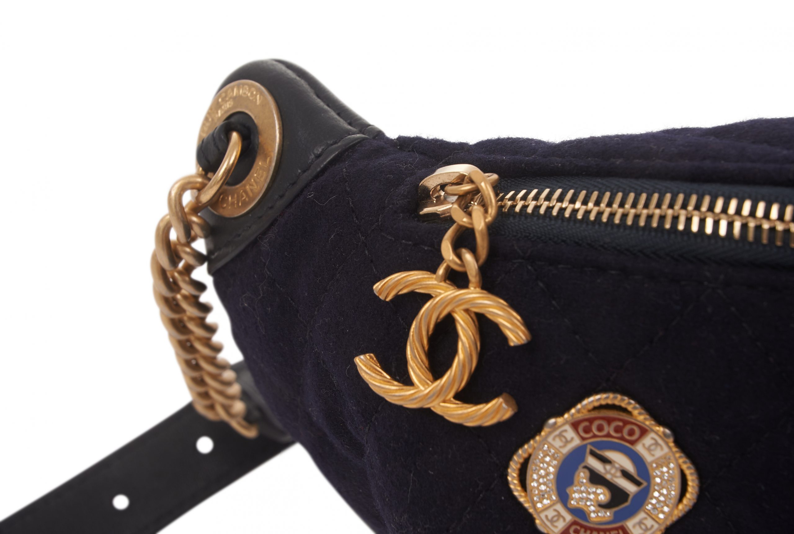 Chanel Navy Blue Waist Bag RJC2565