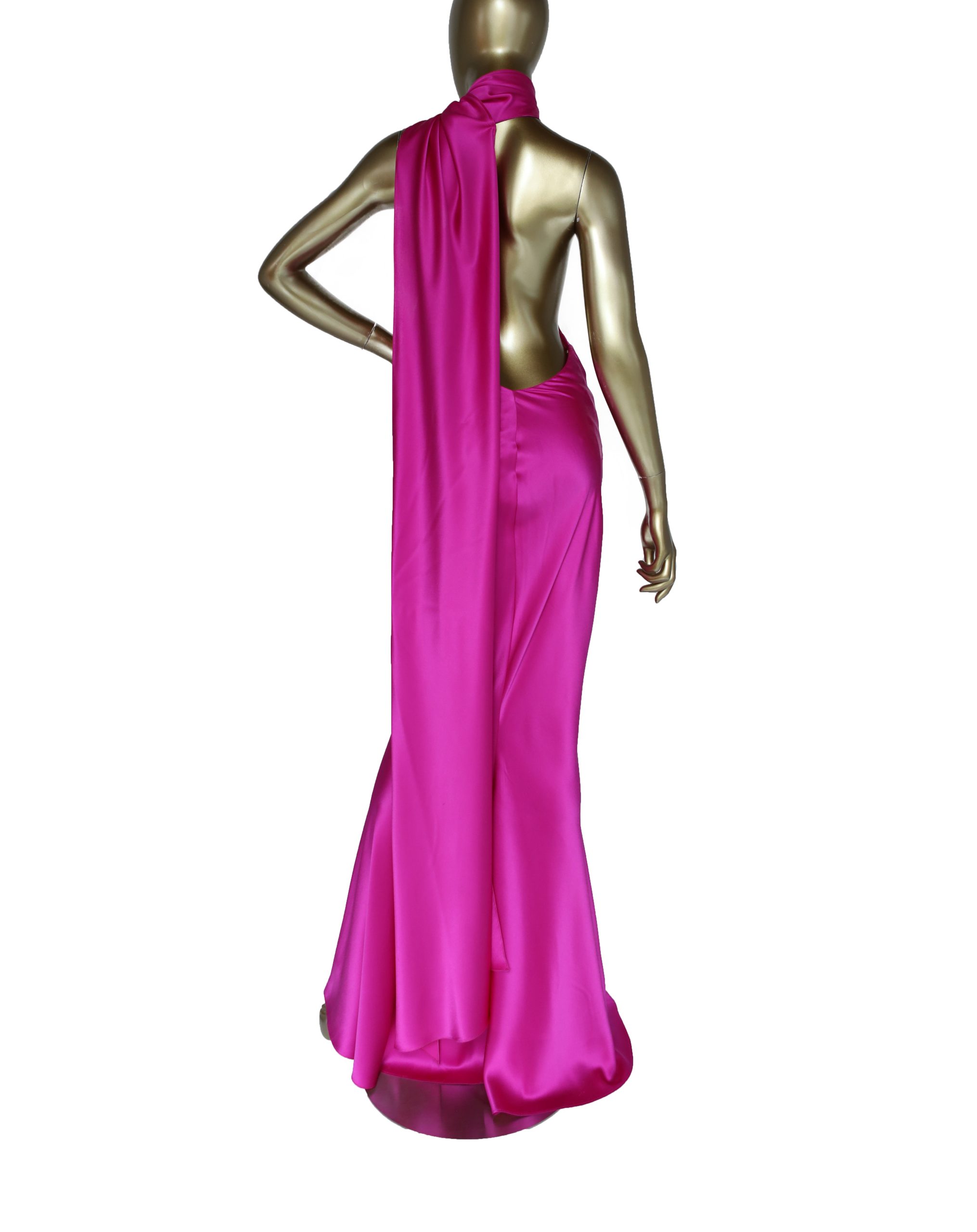 Naeem Khan Gown with Scarf - Janet Mandell