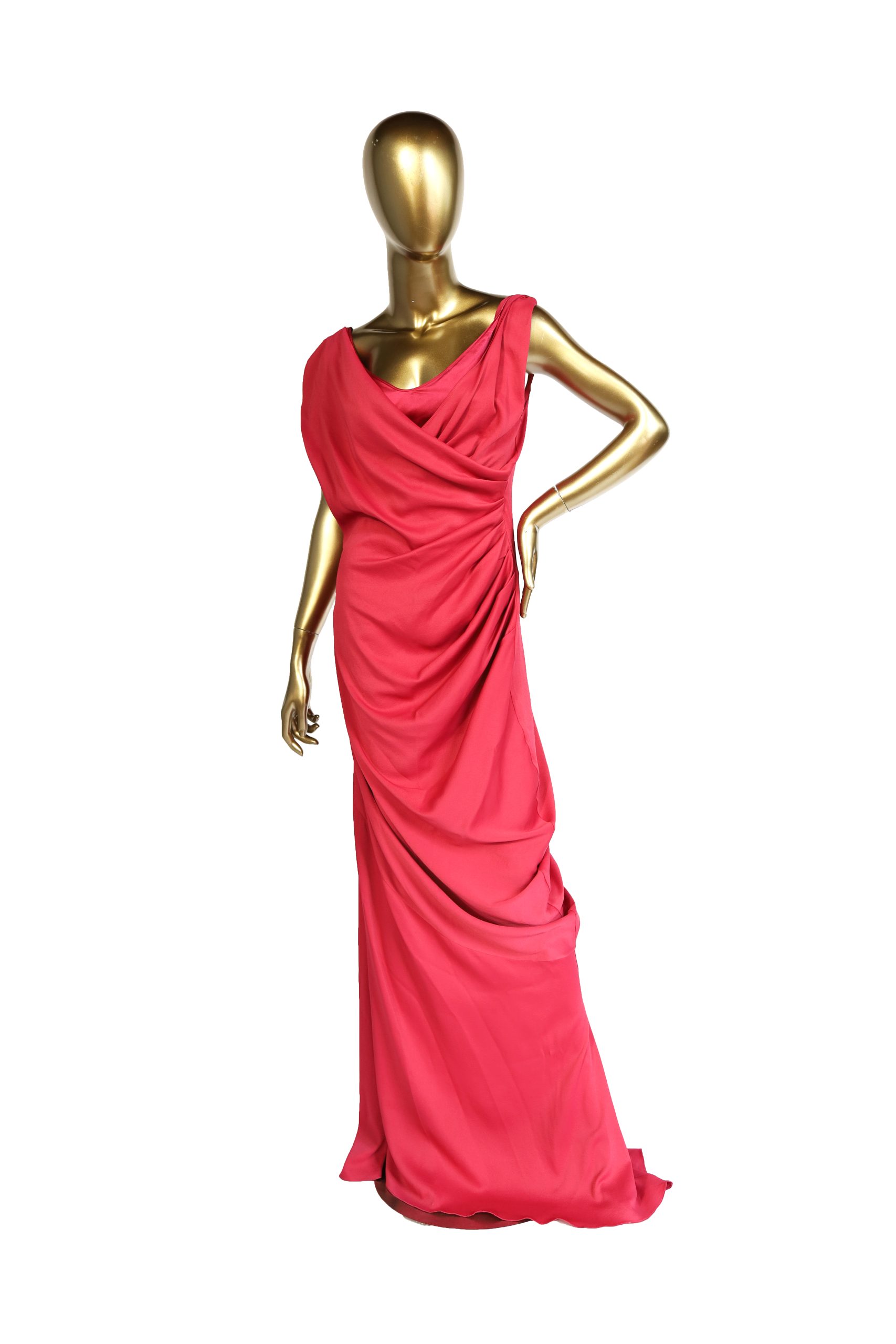 John Galliano Vintage Coral Gown - Janet Mandell