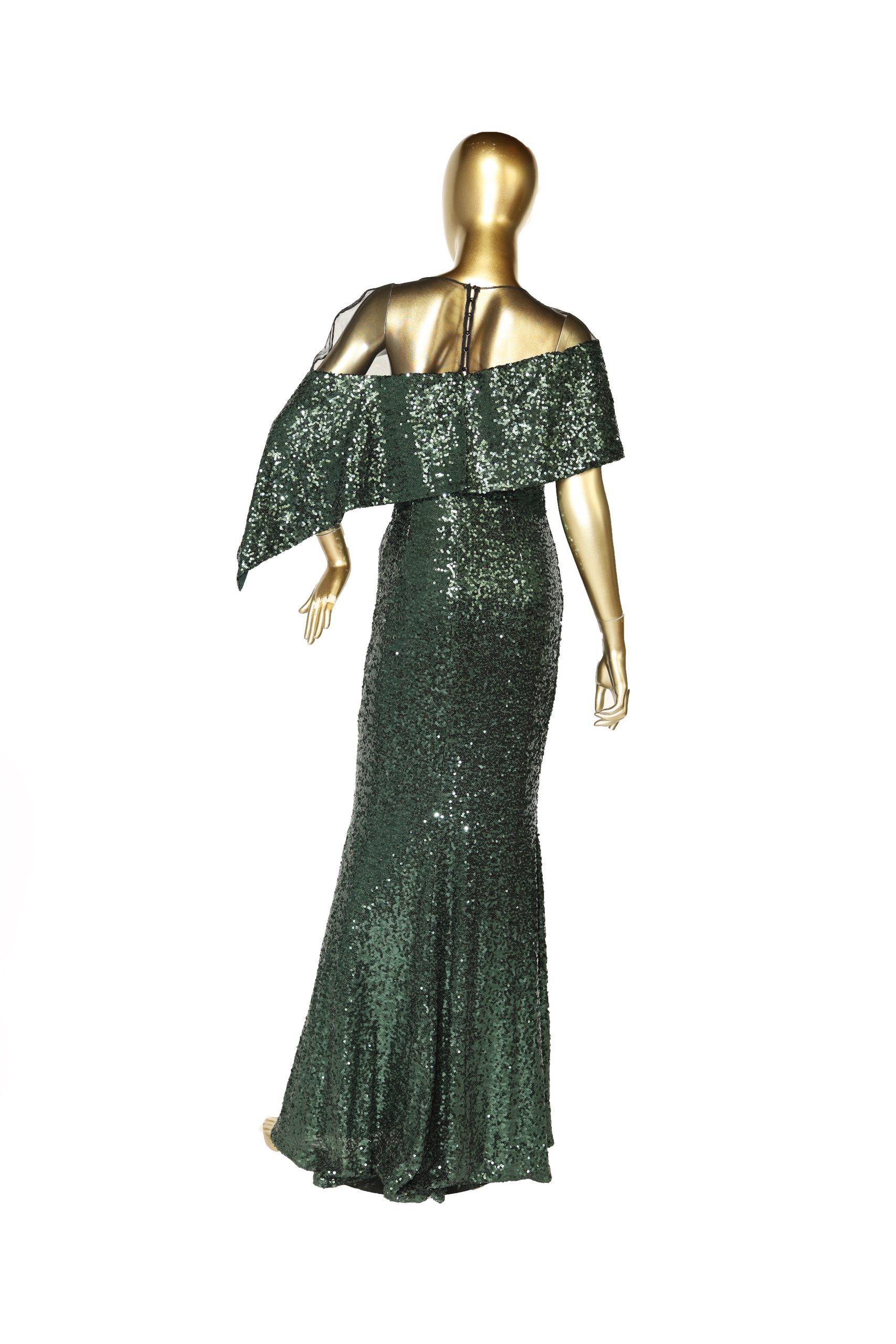 Badgley Mischka Collection Sequin Cowl Back Gown, $615 | shopbop.com |  Lookastic
