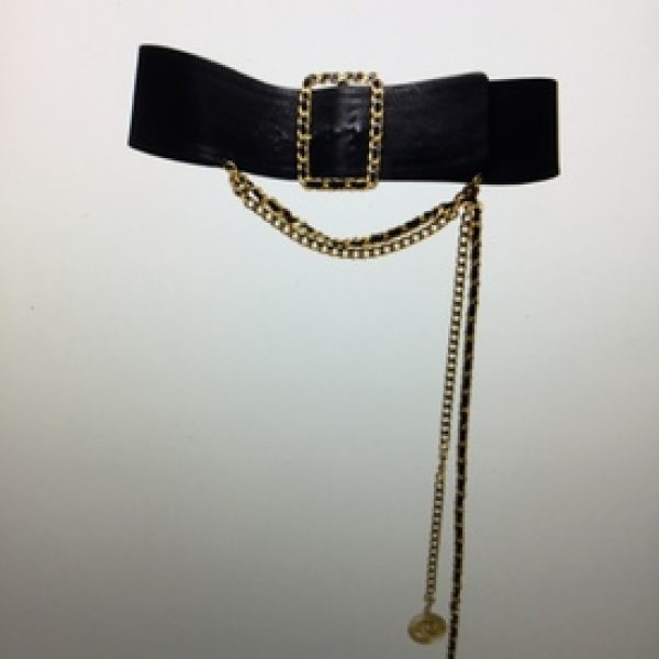 CHANEL Vintage Belt with Chain Detailing - Janet Mandell