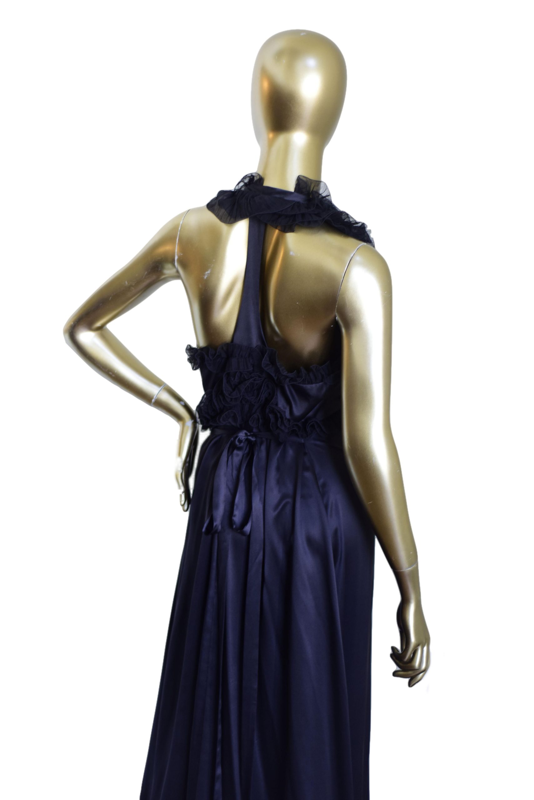 A-Line Flowered Jacquard Dress with Organza Bow Detail – John Paul Ataker