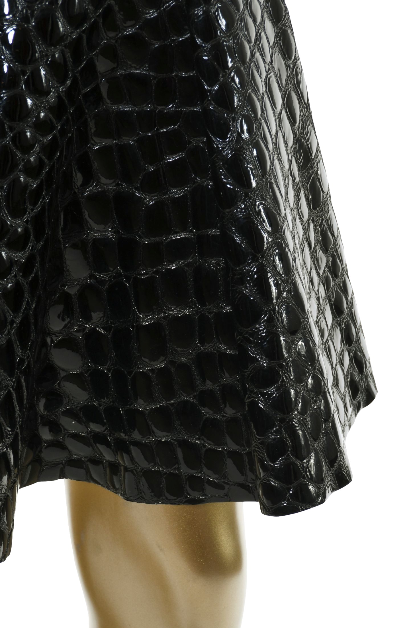 ALAIA AZZEDINE Vintage Croc Embossed Skirt Set - Janet Mandell