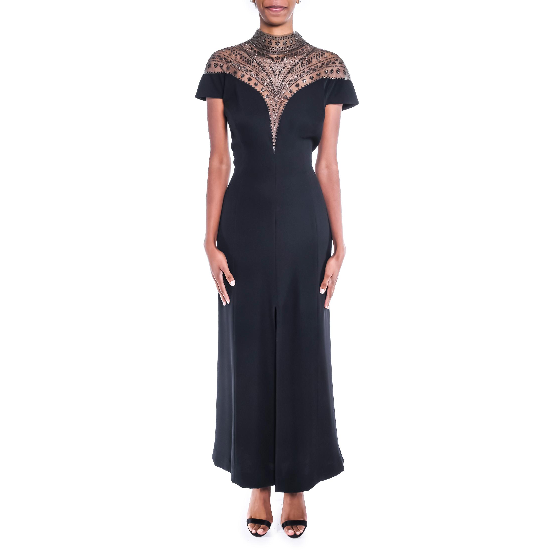 Tadashi Shoji Embellished Evening Gown - Janet Mandell